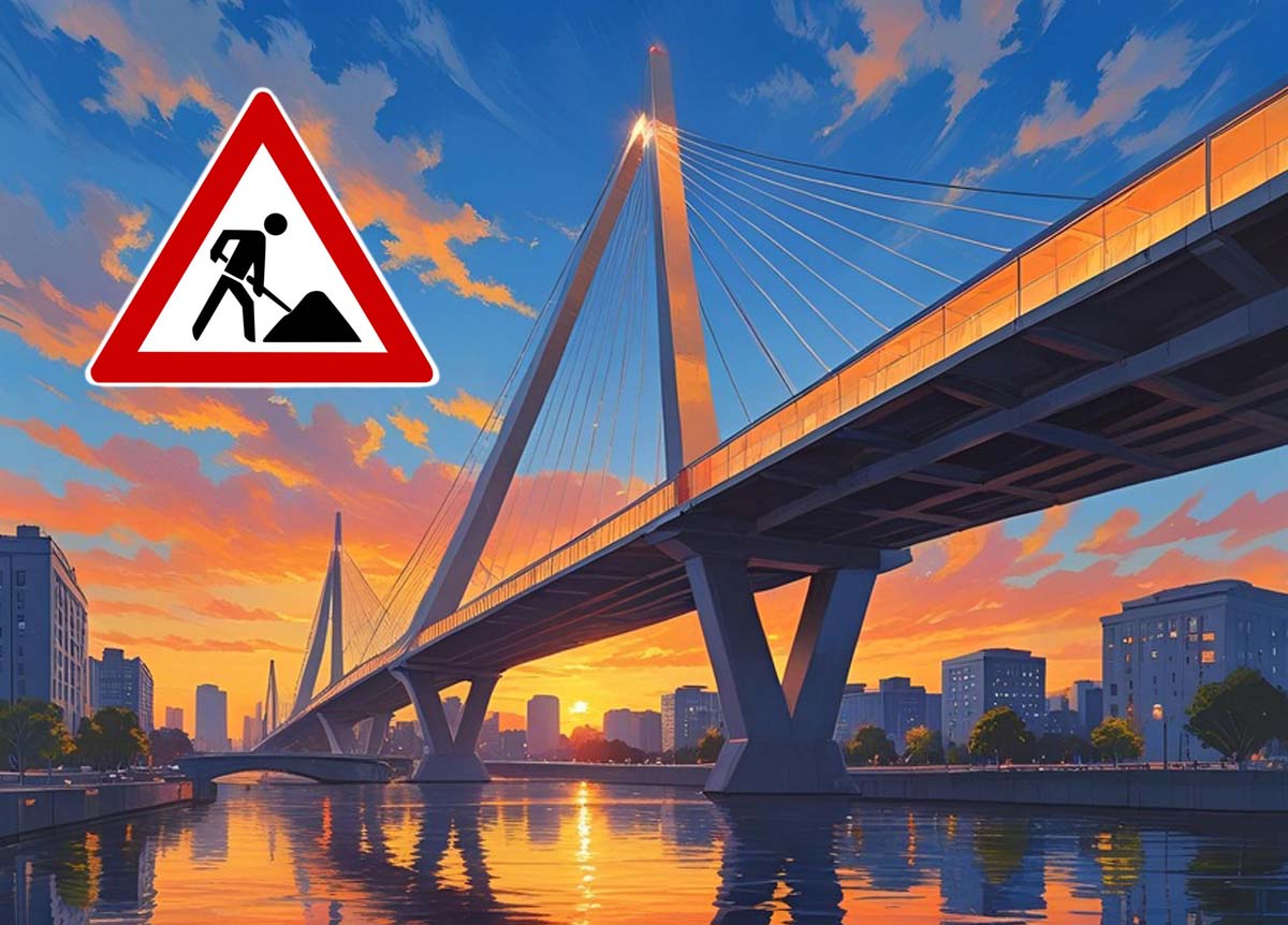 Neu – Vollsperrung Fahlenbergbrücke