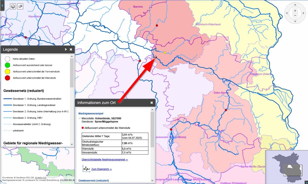 Droht ein Wasserentnahmeverbot in LOS ?